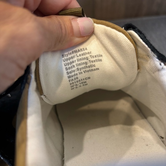 Madewell Kickoff Trainer Sneakers size 10 Suede and Leather Black and Camel Tan - Picture 11 of 12